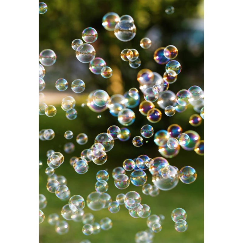 Baocicco 5x7ft Summer Bubbles Backdrop Colorful Bubbles Photography Background Green Bokeh Background Wallpaper Decor Kids Tea Party Birthday Party Childhood Children Adults Portrait Studio Prop - Image 1